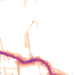 Daytime road noise heatmap for PO12 1GJ