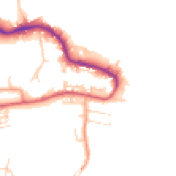 Daytime road noise heatmap for PO12 1HB