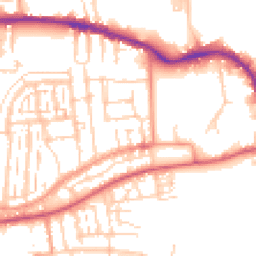 Daytime road noise heatmap for PO12 1JW