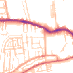 Daytime road noise heatmap for PO12 1JX