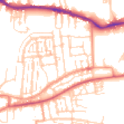 Daytime road noise heatmap for PO12 1JY