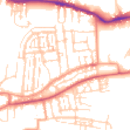 Daytime road noise heatmap for PO12 1LE