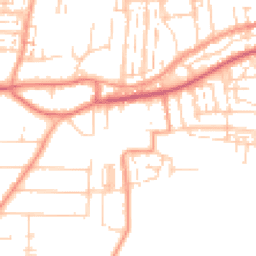 Daytime road noise heatmap for PO12 1QJ