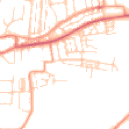 Daytime road noise heatmap for PO12 1RN