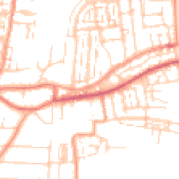 Daytime road noise heatmap for PO12 1ST