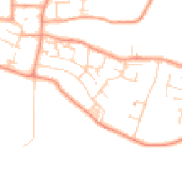 Daytime road noise heatmap for PO12 2DJ