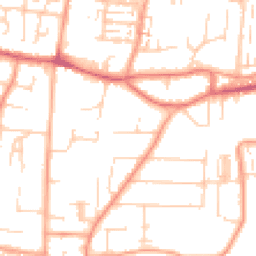 Daytime road noise heatmap for PO12 2EJ