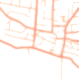 Daytime road noise heatmap for PO12 2NB