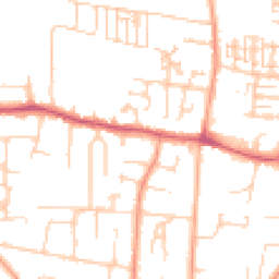 Daytime road noise heatmap for PO12 2NY