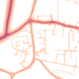 Daytime road noise heatmap for PO12 2RU