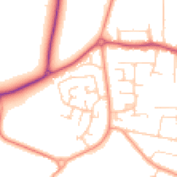 Daytime road noise heatmap for PO12 2SL