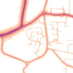 Daytime road noise heatmap for PO12 2SN