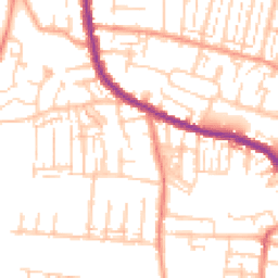 Daytime road noise heatmap for PO12 3AD