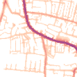 Daytime road noise heatmap for PO12 3AH
