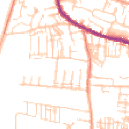 Daytime road noise heatmap for PO12 3DW