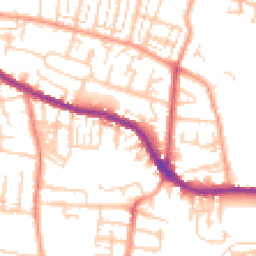 Daytime road noise heatmap for PO12 3DY