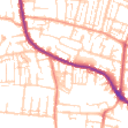 Daytime road noise heatmap for PO12 3HF