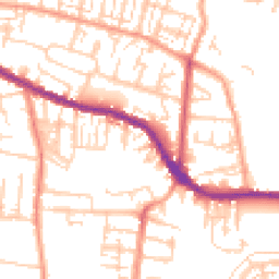 Daytime road noise heatmap for PO12 3HT