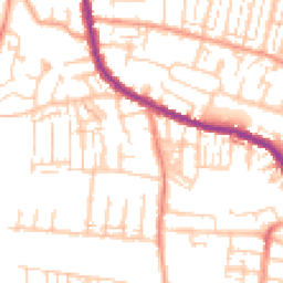 Daytime road noise heatmap for PO12 3JT