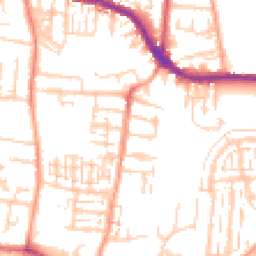 Daytime road noise heatmap for PO12 3NJ