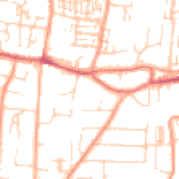 Daytime road noise heatmap for PO12 3QB