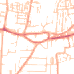Daytime road noise heatmap for PO12 3UF
