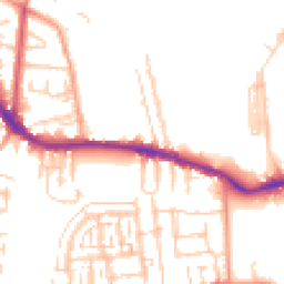 Daytime road noise heatmap for PO12 4AE