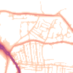 Daytime road noise heatmap for PO12 4AR