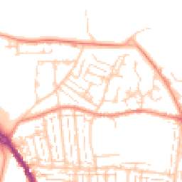 Daytime road noise heatmap for PO12 4AT