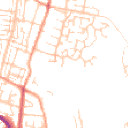 Daytime road noise heatmap for PO12 4GP