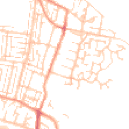 Daytime road noise heatmap for PO12 4JY