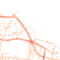 Daytime road noise heatmap for PO12 4LJ