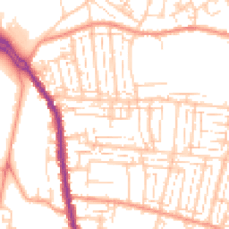 Daytime road noise heatmap for PO12 4NP