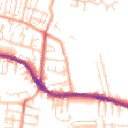 Daytime road noise heatmap for PO12 4QE