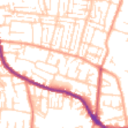 Daytime road noise heatmap for PO12 4RS