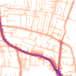 Daytime road noise heatmap for PO12 4RY