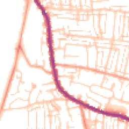 Daytime road noise heatmap for PO12 4SR
