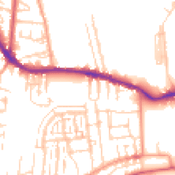 Daytime road noise heatmap for PO12 4TY