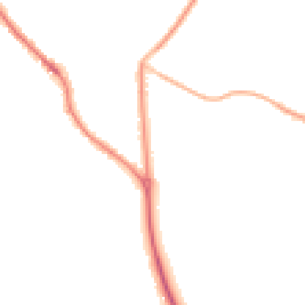 Night-time road noise heatmap for PO17 5AA