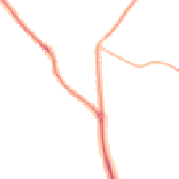 Night-time road noise heatmap for PO17 5AB
