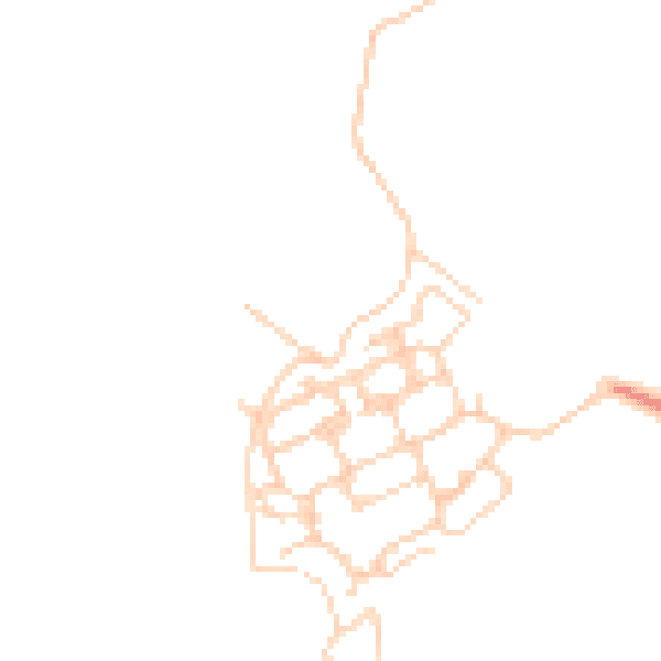 Daytime road noise heatmap for PO17 5AG
