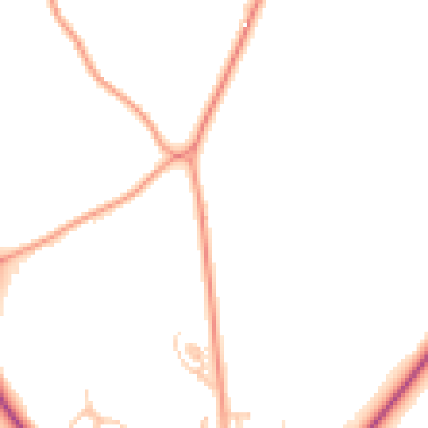 Daytime road noise heatmap for PO17 5AN