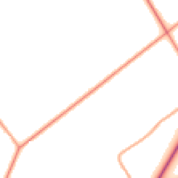 Daytime road noise heatmap for PO17 5AR