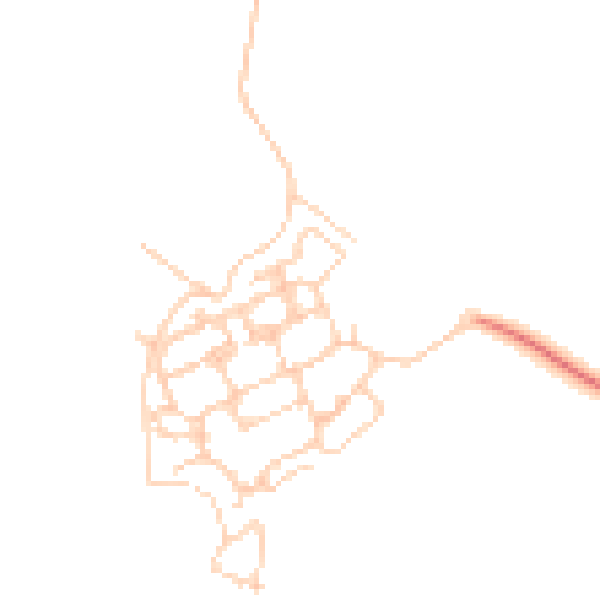Daytime road noise heatmap for PO17 5BE