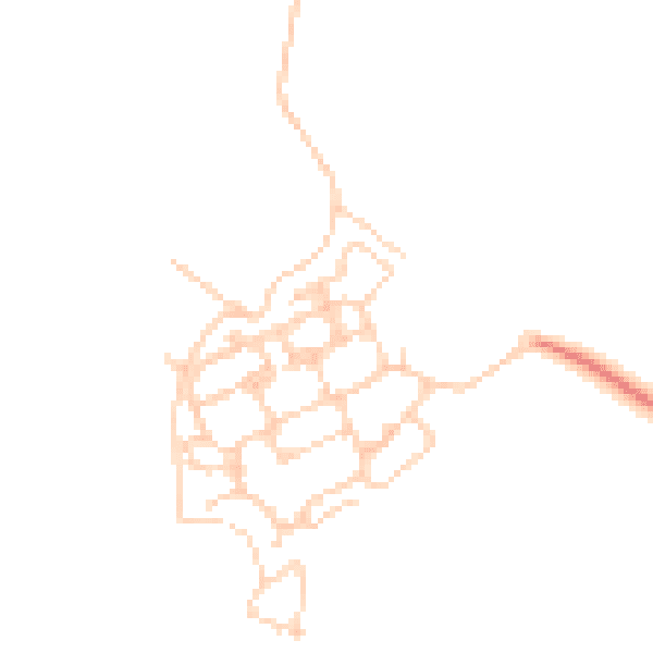 Daytime road noise heatmap for PO17 5BF