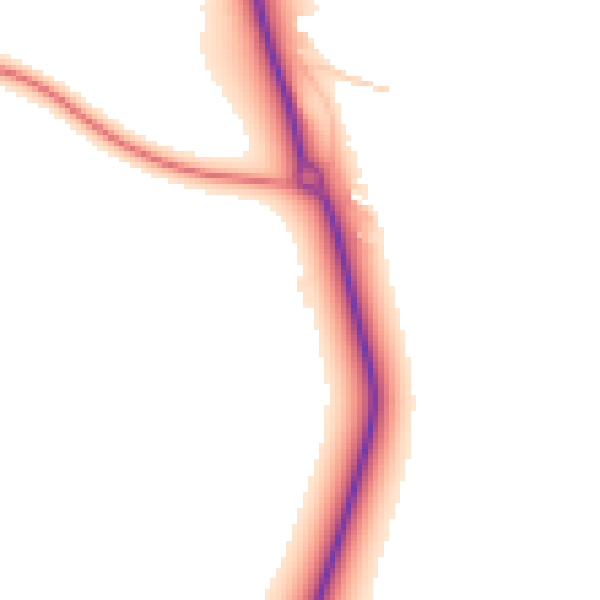 Daytime road noise heatmap for PO17 5BP