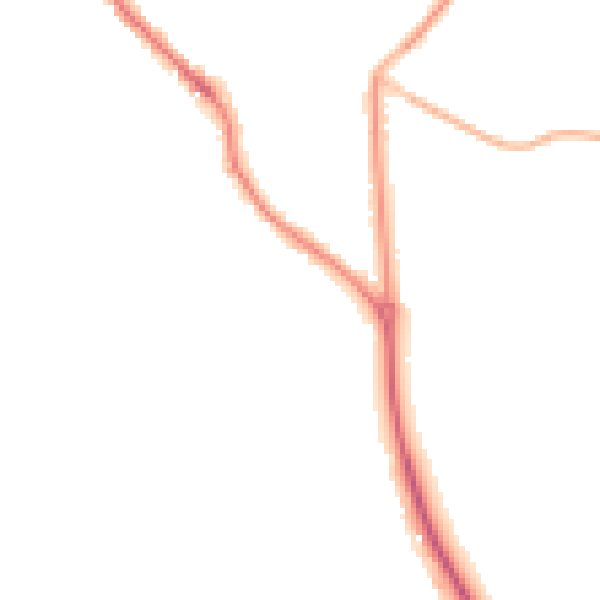 Night-time road noise heatmap for PO17 5BZ