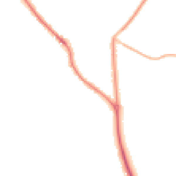 Night-time road noise heatmap for PO17 5DB