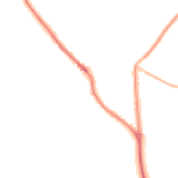 Night-time road noise heatmap for PO17 5DF