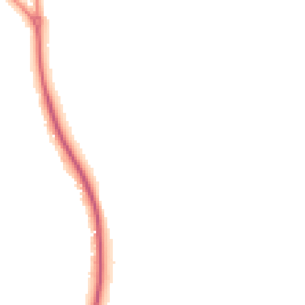 Night-time road noise heatmap for PO17 5DL